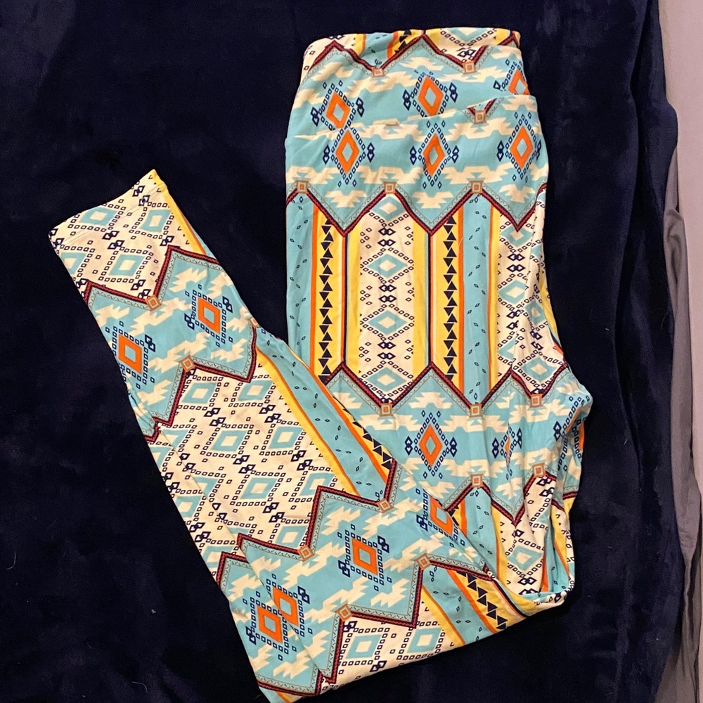 LuLaRoe Multicolor Geometric Leggings